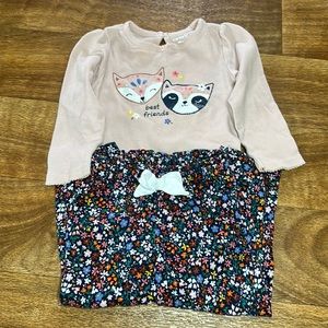 Carters 18mos girls 2 piece outfit